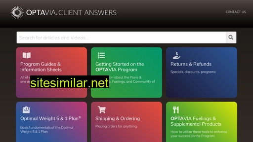 answers.optavia.com alternative sites
