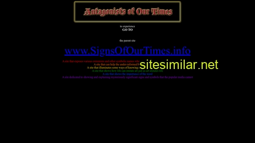 antagonistsofourtimes.com alternative sites