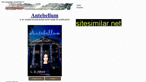 antebellumnovel.com alternative sites