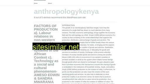 anthropologykenya.wordpress.com alternative sites