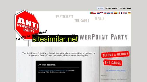 Anti-powerpoint-party similar sites