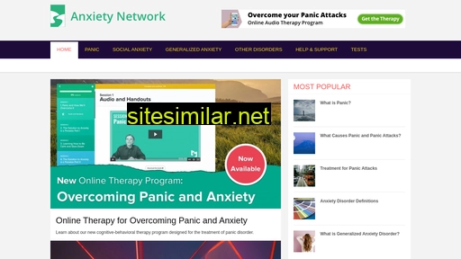Anxietynetwork similar sites
