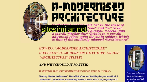 a-modernisedarchitecture.com alternative sites