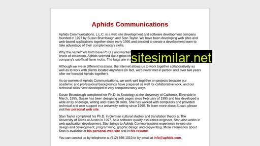 aphids.com alternative sites
