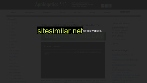 apologetics315.com alternative sites