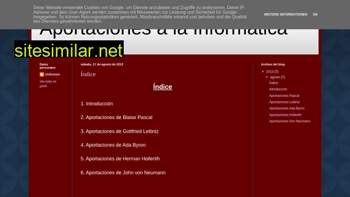aportacionesalainformatica.blogspot.com alternative sites