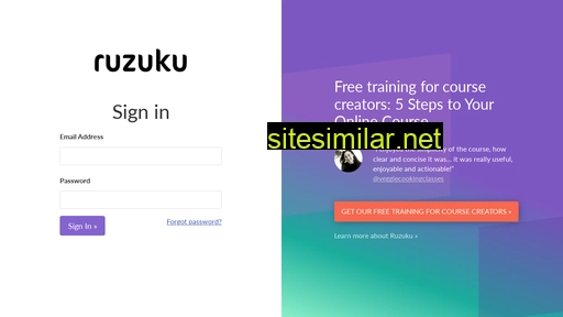 app.ruzuku.com alternative sites