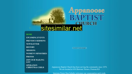 Appanoosebaptist similar sites
