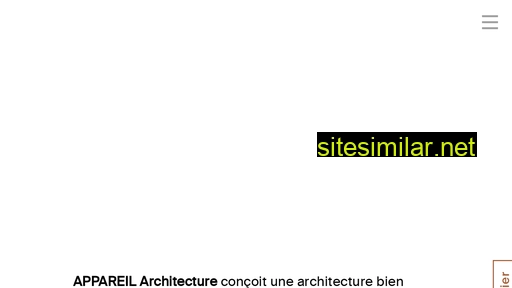 Appareilarchitecture similar sites