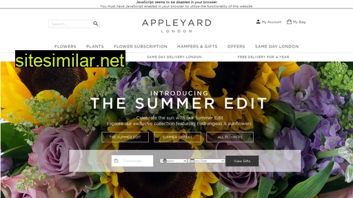 appleyardflowers.com alternative sites