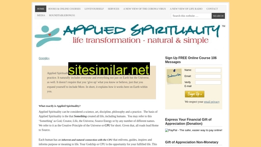 appliedspirituality.com alternative sites
