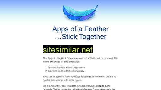 Apps-of-a-feather similar sites