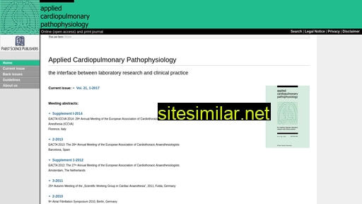 applied-cardiopulmonary-pathophysiology.com alternative sites