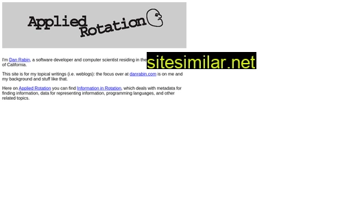Appliedrotation similar sites