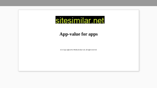 App-value similar sites