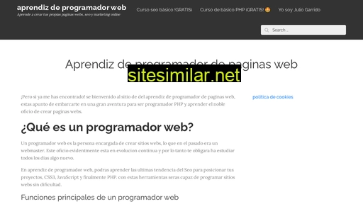 Aprendizdeprogramadorweb similar sites