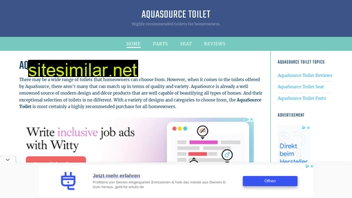 aquasourcetoilet.com alternative sites