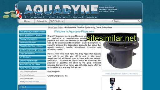 aquadyne-filters.com alternative sites