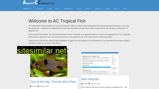 aquaticcommunity.com alternative sites