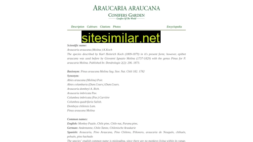 Araucaria-araucana similar sites