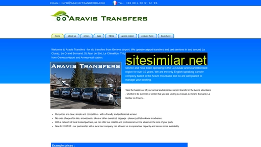 aravis-transfers.com alternative sites