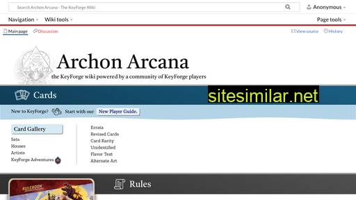 archonarcana.com alternative sites