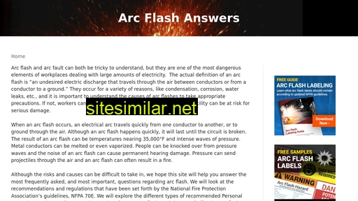 Arcflashanswers similar sites