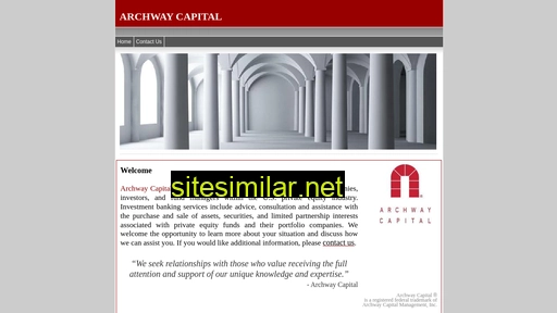 archwaycapital.com alternative sites