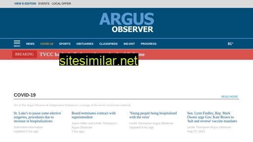 argusobserver.com alternative sites