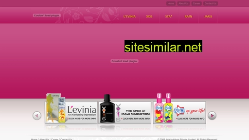 aria-cosmetics.com alternative sites