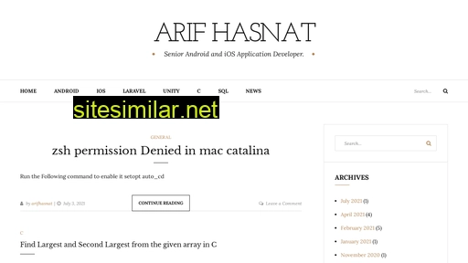 Arifhasnat similar sites