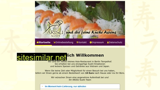 arisu-sushi.com alternative sites