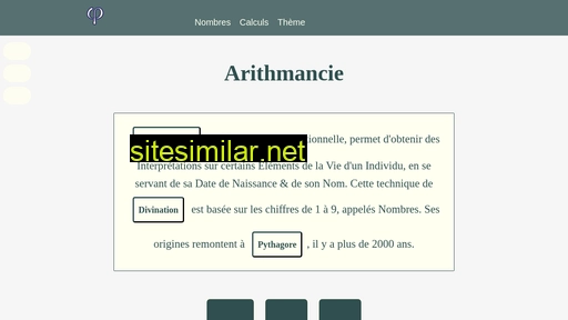 Arithmancie similar sites