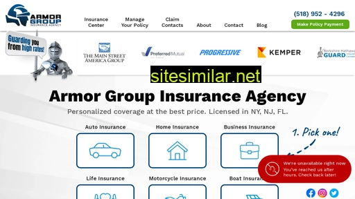 armorgroupinsurance.com alternative sites