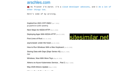 arschles.com alternative sites