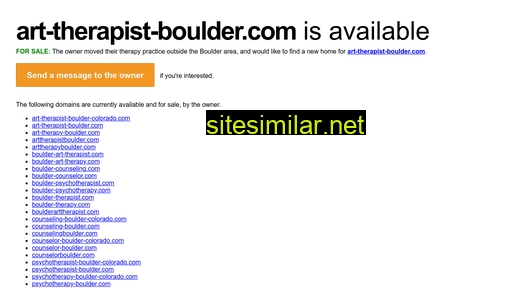 art-therapist-boulder.com alternative sites