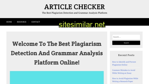articlechecker.com alternative sites
