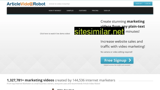 articlevideorobot.com alternative sites
