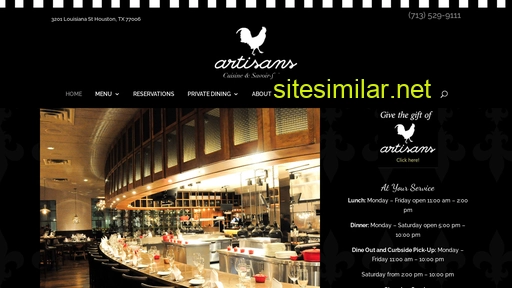 artisansrestaurant.com alternative sites