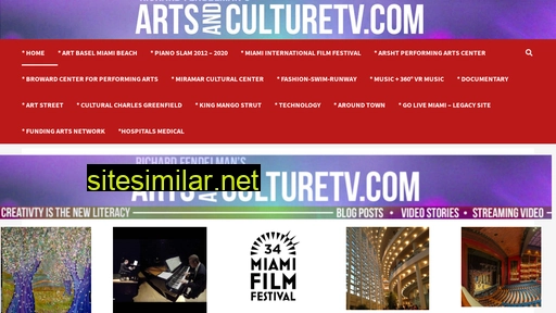 Artsandculturetv similar sites
