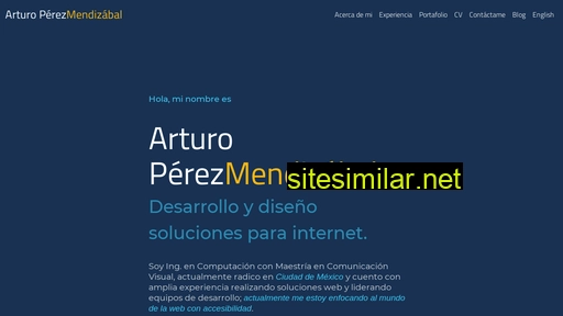 arturo.perezmendizabal.com alternative sites
