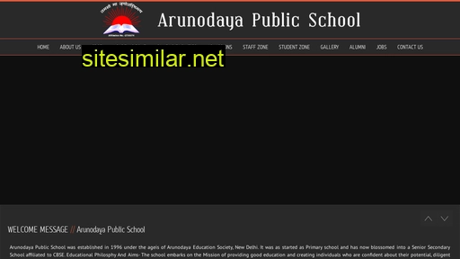 Arunodayapublicschool similar sites