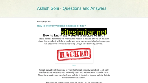 ashish-questions-answers.blogspot.com alternative sites