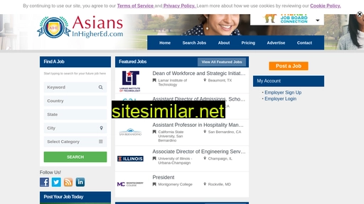 Asiansinhighered similar sites