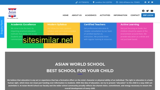 Asianworldschool similar sites
