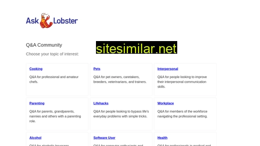 asklobster.com alternative sites