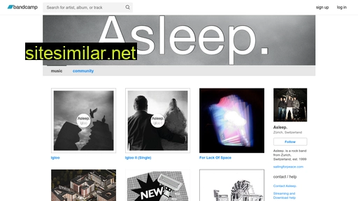 asleep.bandcamp.com alternative sites
