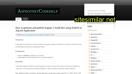 aspdotnetcodehelp.wordpress.com alternative sites