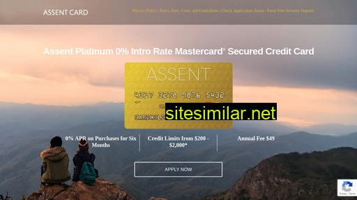 assentsecuredcard.com alternative sites