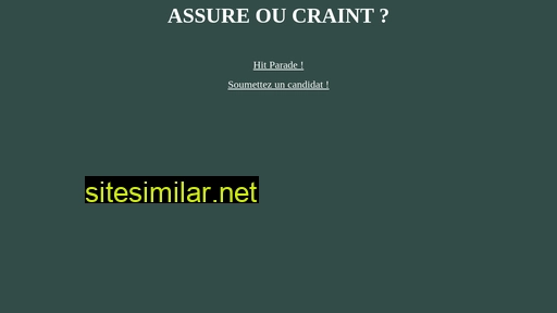 assure-ou-craint.com alternative sites